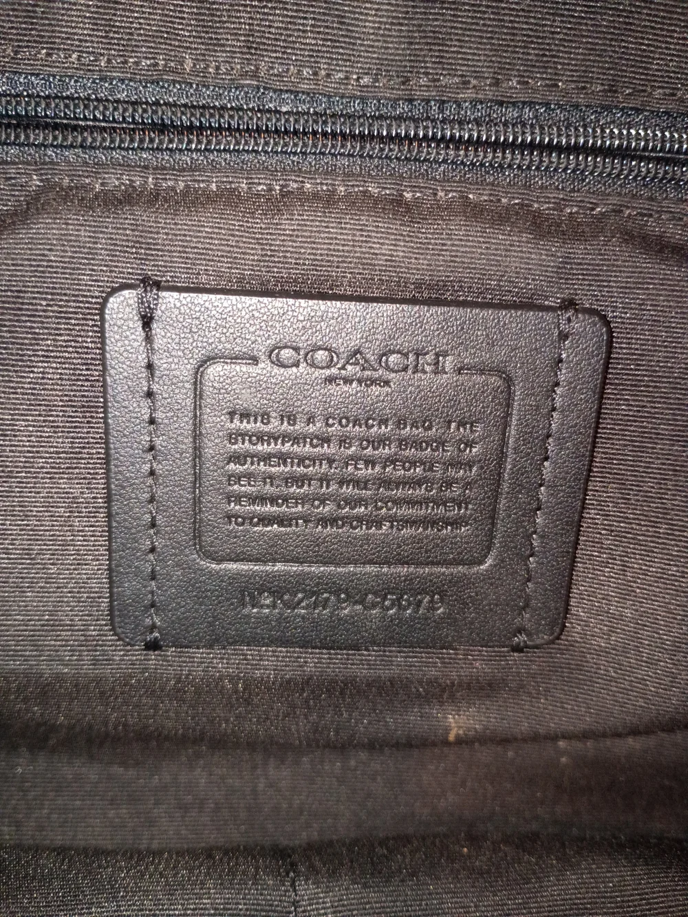 COACH Brown Signature Canvas Backpack